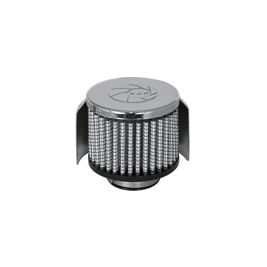 aFe 18-01502 1-1/2 IN F x 3 IN B x 3 IN T x 2-1/2 IN H - w/ Chrome Heat Shield Crankcase Vent Filter  | ML Performance US Car Parts