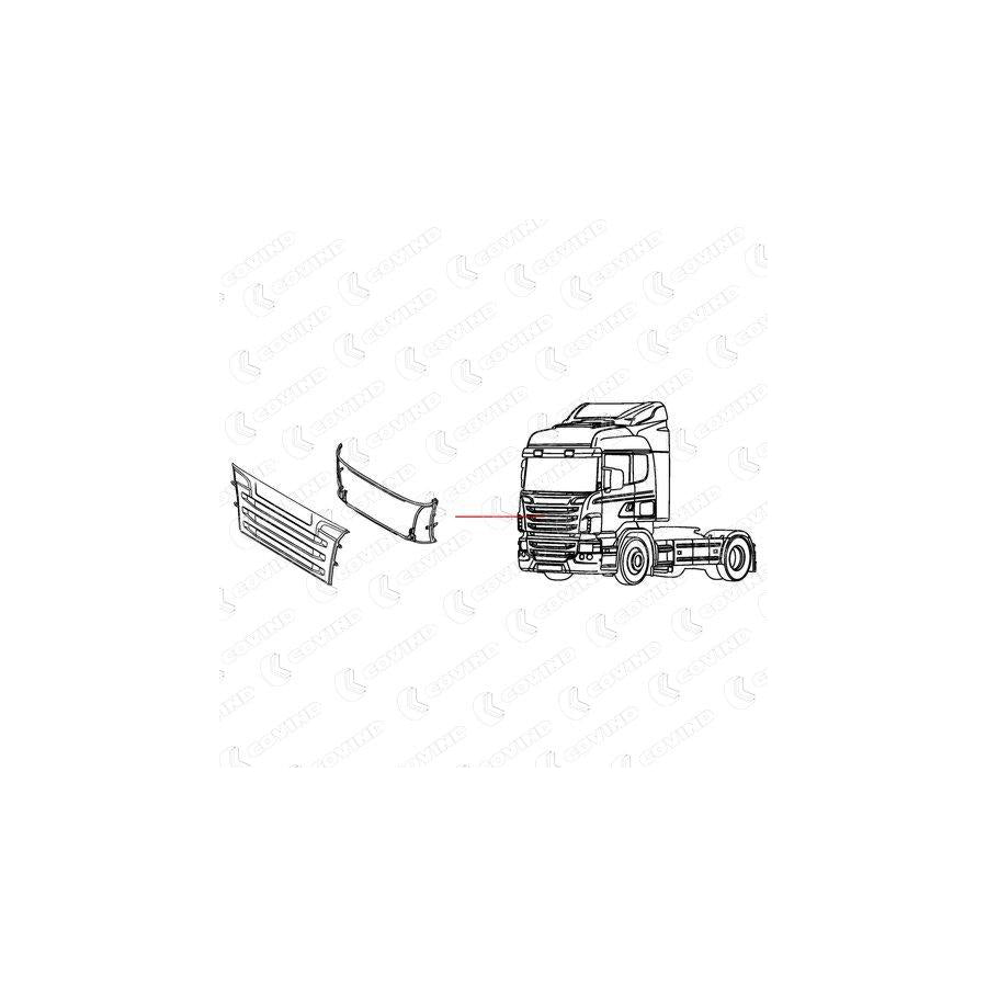 Covind 146/115 Frame, Radiator Grille