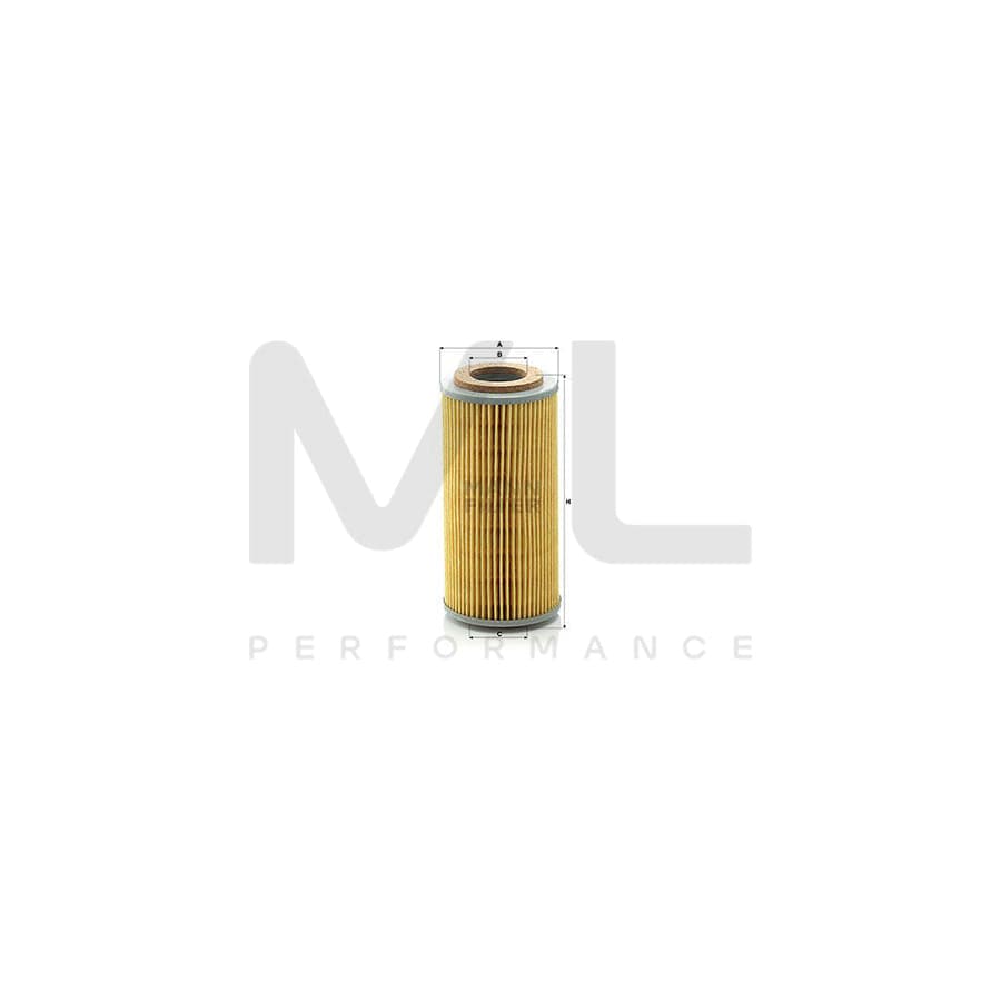MANN-FILTER H 804 t Oil Filter with seal, Filter Insert