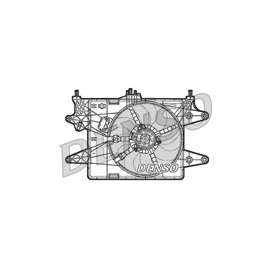 DENSO DER09082 Fan, Radiator for Fiat Doblo