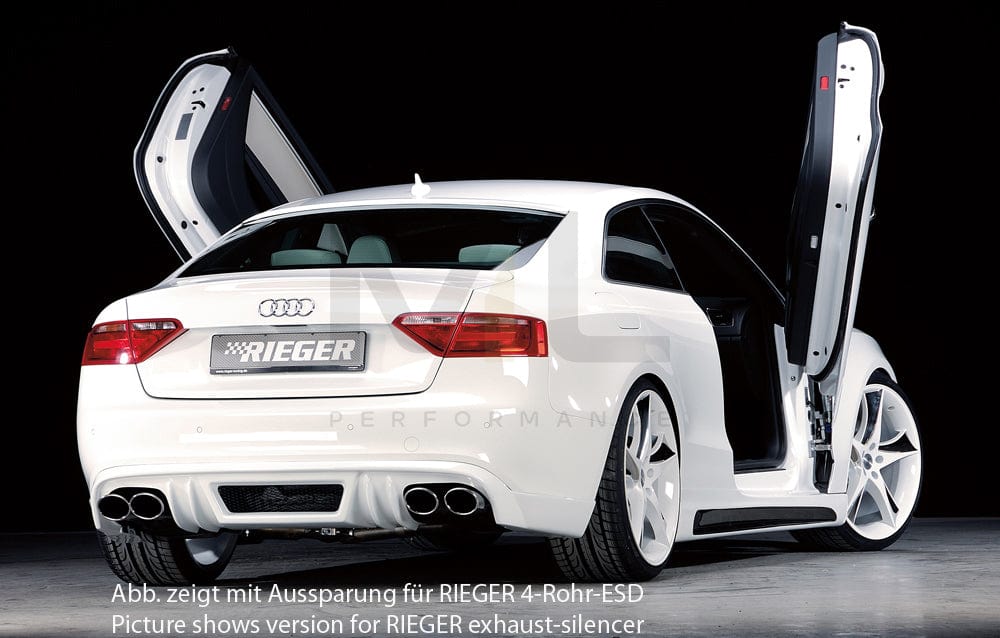 Rieger 00055410 Audi B8 B81 A5 Rear Diffuser 3 | ML Performance UK Car Parts