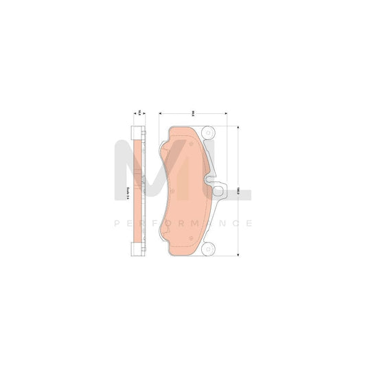 TRW Gdb1862 Brake Pad Set For Porsche 911 Coupe (997) Prepared For Wear Indicator | ML Performance Car Parts