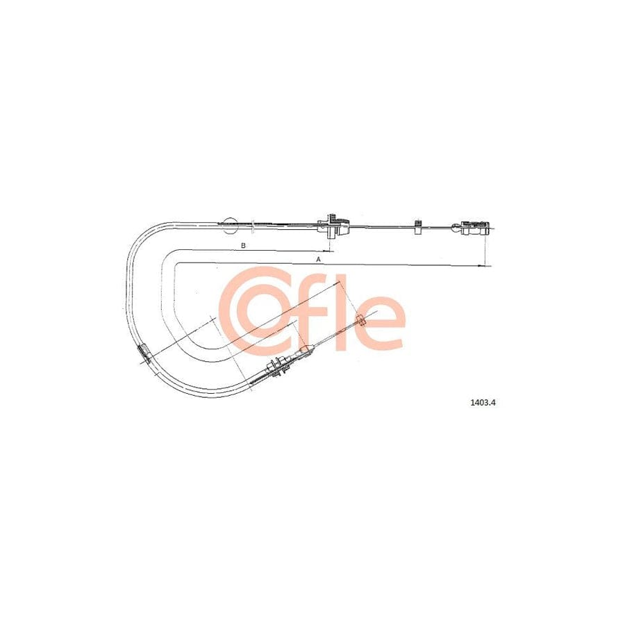 COFLE 1403.4 Throttle Cable for FIAT Cinquecento (170)