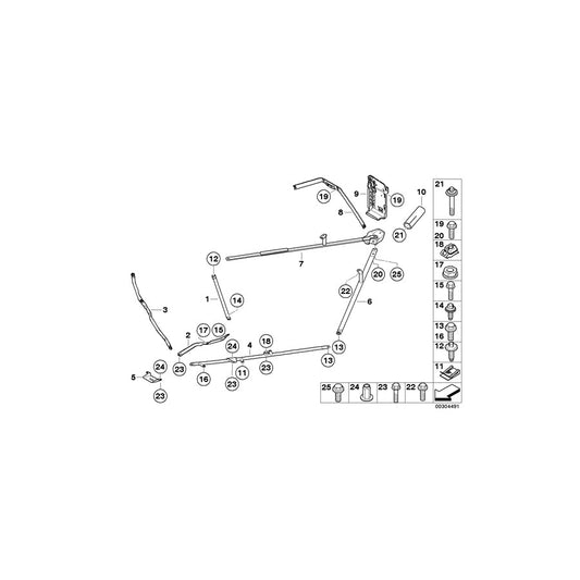 Genuine BMW 51717185140 E88 V-Brace, Front Subframe, Right (Inc. 118d, 135i & 125i) | ML Performance US Car Parts
