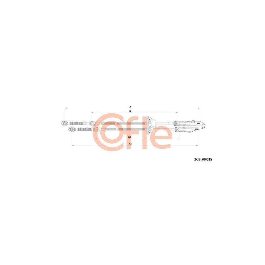Cofle 92.2Cb.Vk035 Cable, Manual Transmission for VW Crafter