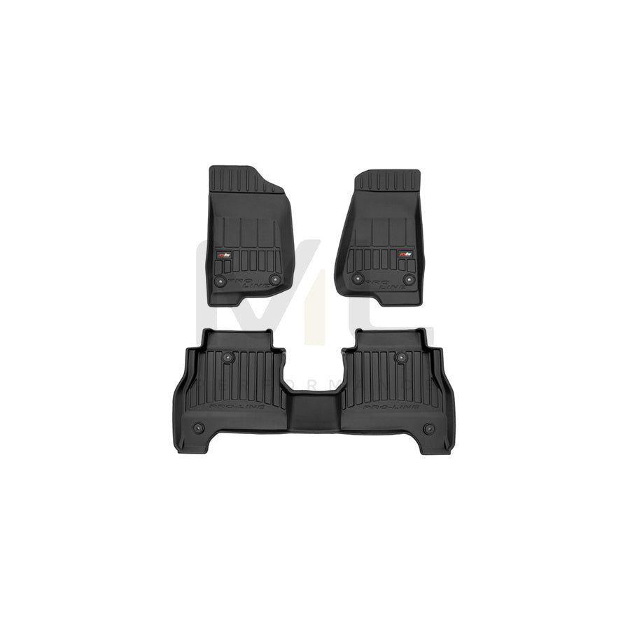 FROGUM Tailored, ProLine 3D426573 Floor mat set for JEEP Gladiator (JT) Elastomer, Front and Rear, Quantity: 4, Black, (LHD)