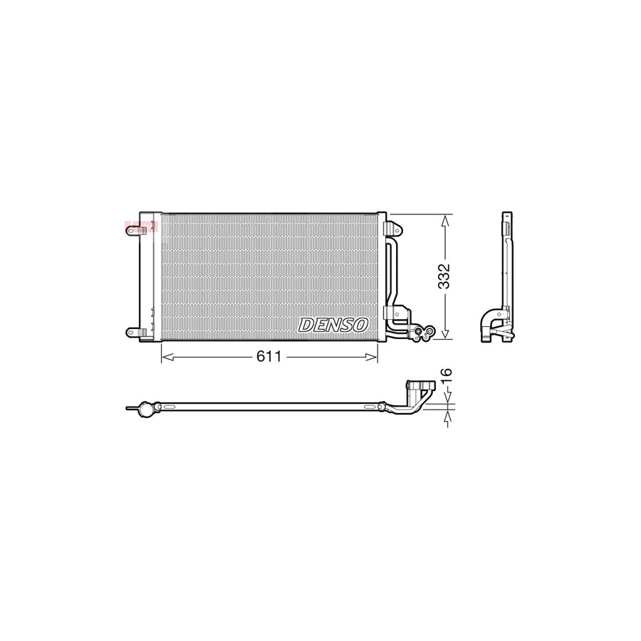 DENSO DCN02034 Air Conditioning Condenser