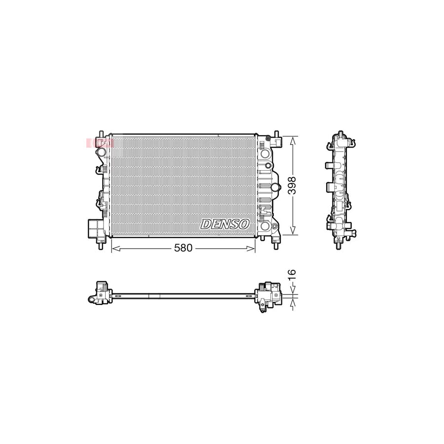 DENSO DRM20117 Engine Radiator