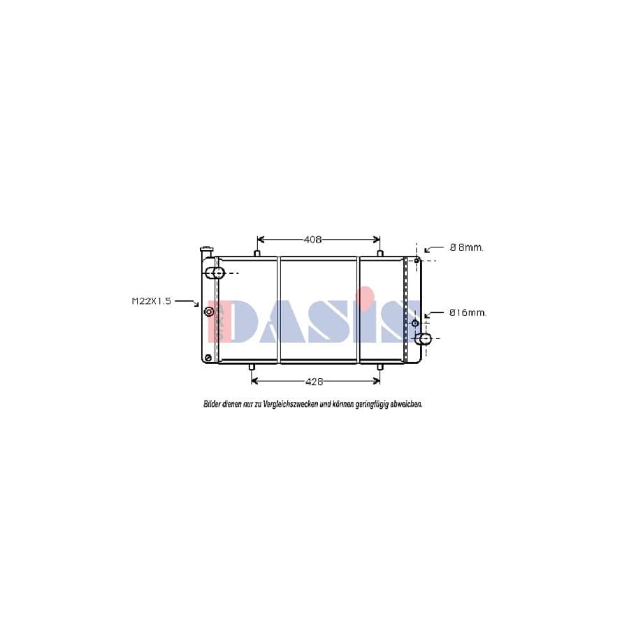 AKS Dasis 161210N Engine Radiator