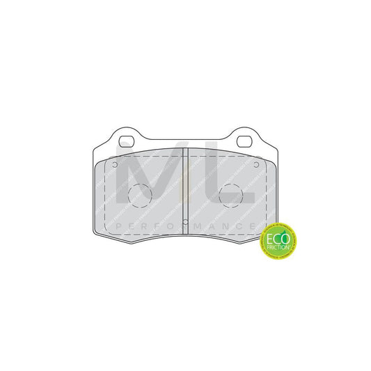 Ferodo Premier Eco Friction Fdb1124 Brake Pad Set For Renault Espace Iii (Je) Incl. Wear Warning Contact, With Brake Caliper Screws, With Accessories | ML Performance Car Parts