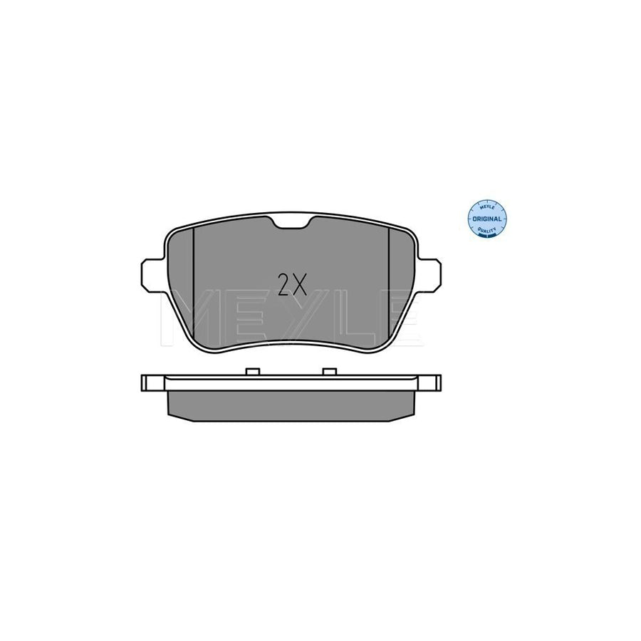 Meyle 025 250 7119 Brake Pad Set