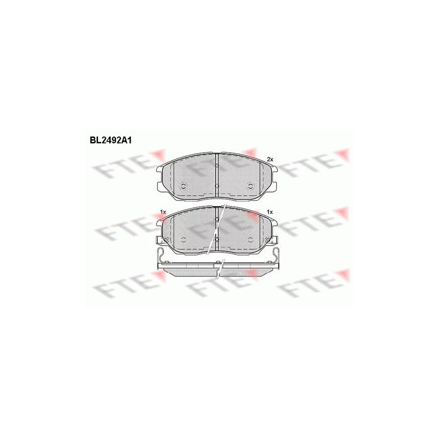 FTE Bl2492A1 Brake Pad Set