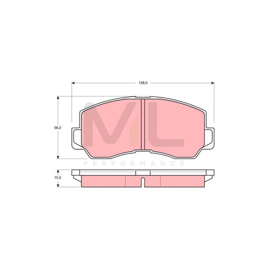 TRW Gdb785 Brake Pad Set Not Prepared For Wear Indicator | ML Performance Car Parts