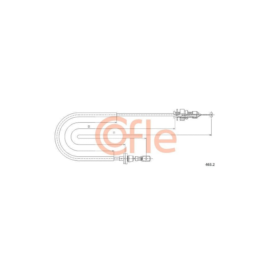 COFLE 463.2 Throttle Cable