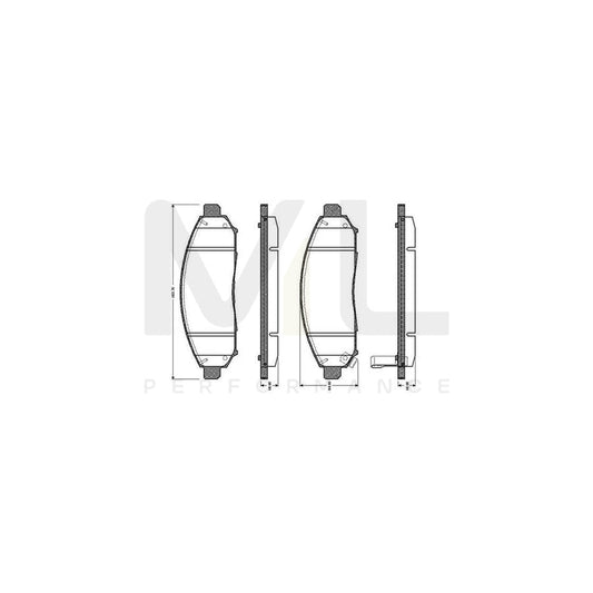 Bosch 0986Tb3054 Brake Pad Set Excl. Wear Warning Contact, With Accessories  | ML Performance Car Parts