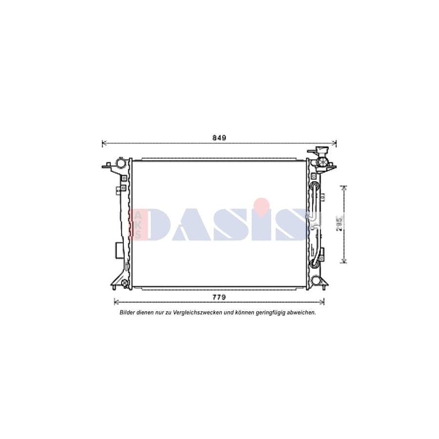 AKS Dasis 560087N Engine Radiator for Hyundai Genesis I Coupe (Bk)