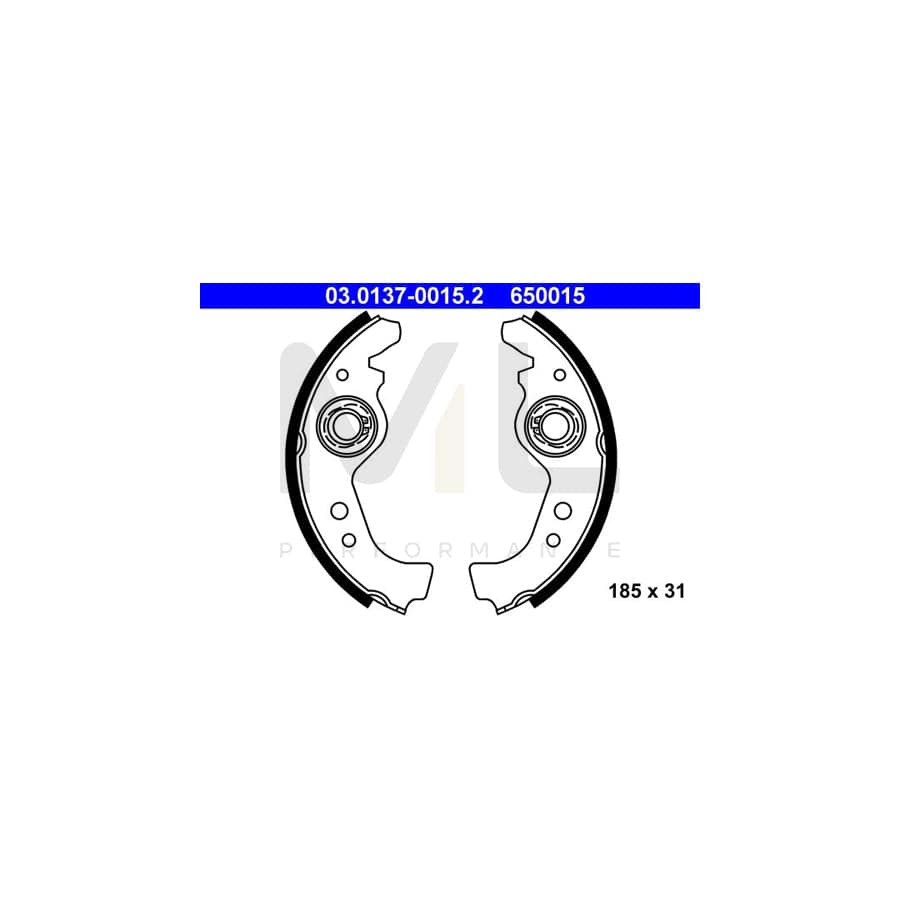 ATE 03.0137-0015.2 Brake Shoe Set