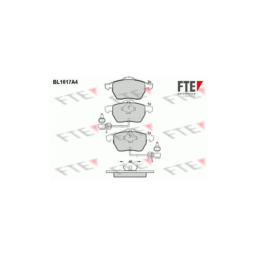 FTE Bl1617A4 Brake Pad Set