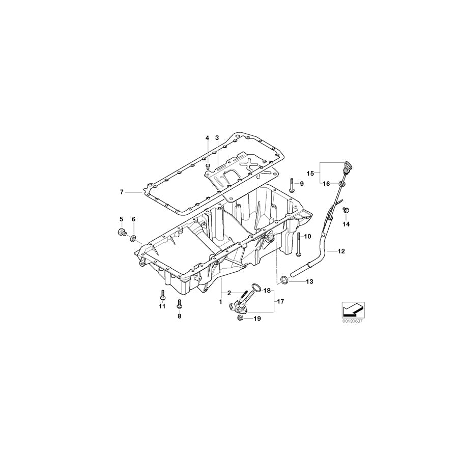 Genuine BMW 11437791132 E83 E83 Guide Tube (Inc. X3 3.0d & X3 3.0sd) | ML Performance US Car Parts