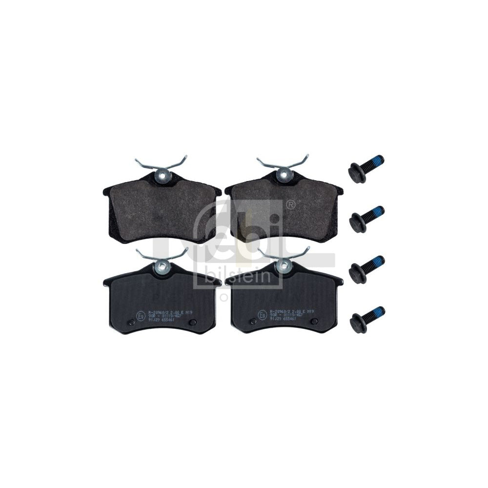 Febi Bilstein 116045 Brake Pad Set Rear Axle, With Bolts/Screws