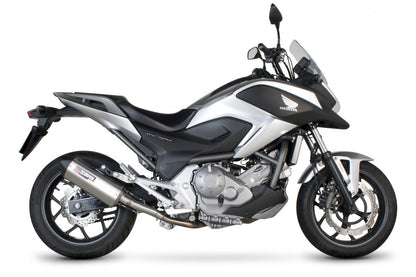 Scorpion RHA155SEO Honda Serket Parallel Slip-On - Brushed Stainless Steel Sleeve (NC700 S / NC700 X) | ML Performance US US