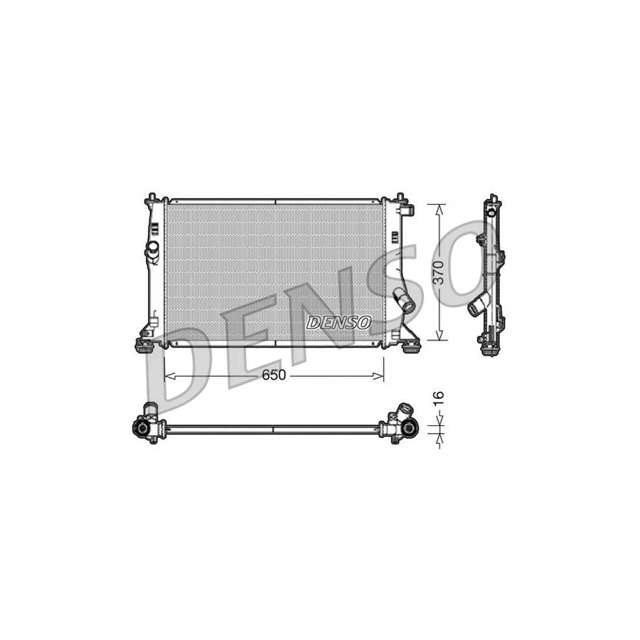DENSO DRM10076 Engine Radiator