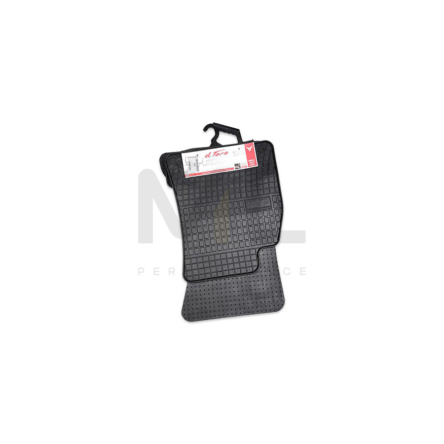 FROGUM Tailored 0722 Floor mat set Elastomer, Front and Rear, Quantity: 4, Black, (LHD)