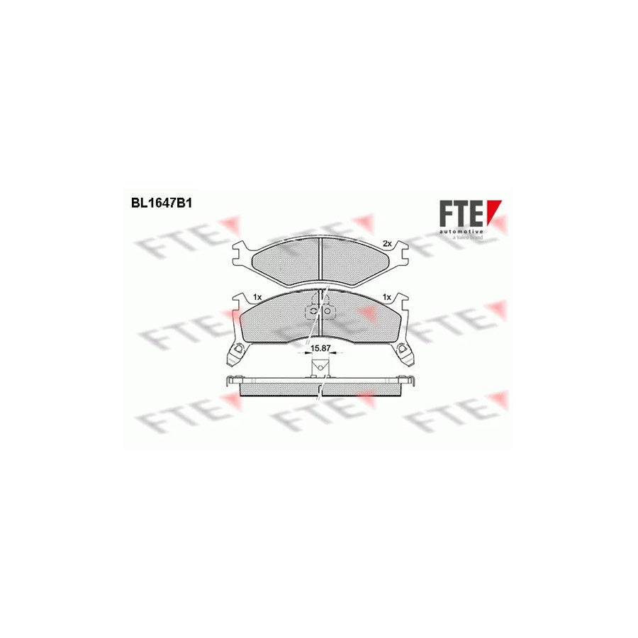 FTE Bl1647B1 Brake Pad Set