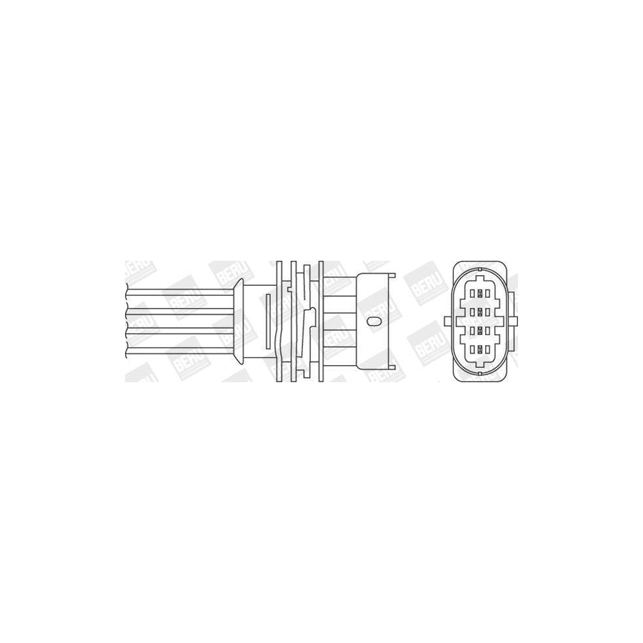 Beru Ozh112 Lambda Sensor for Opel Vectra