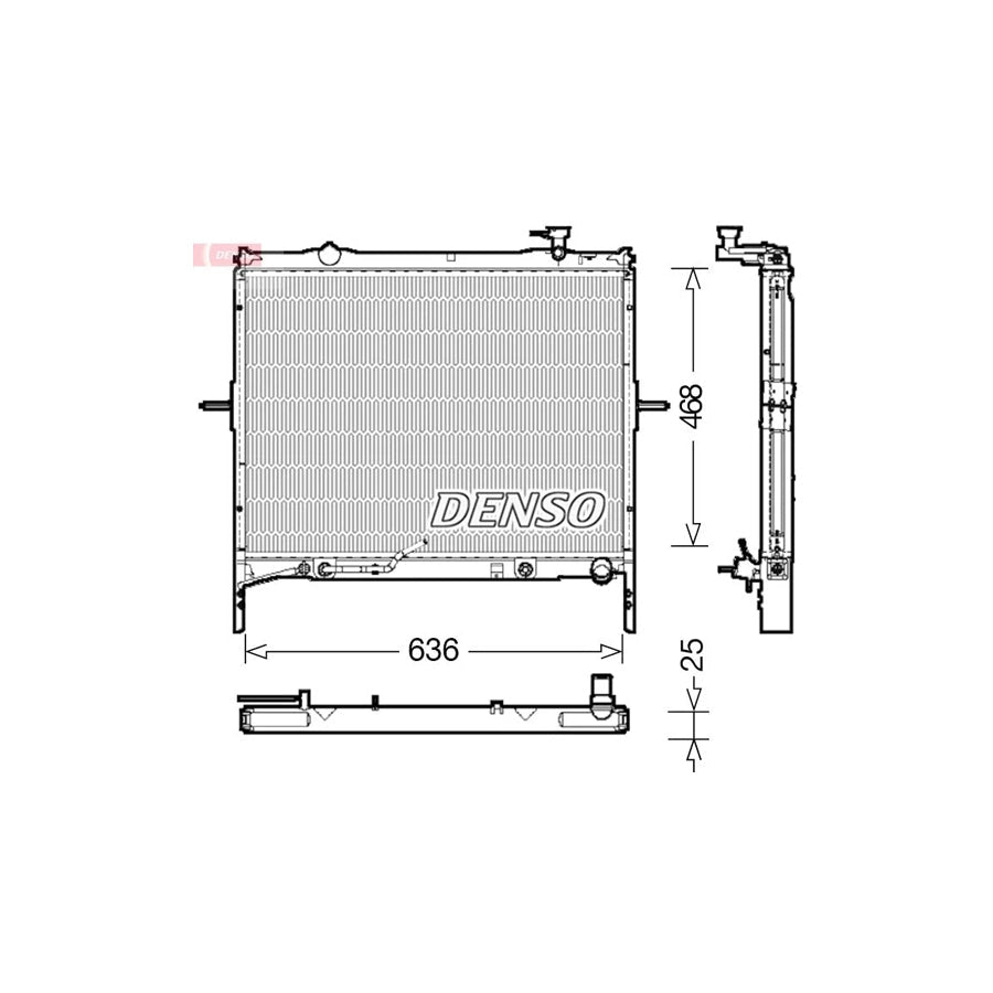 DENSO DRM43002 Engine Radiator for KIA Sorento I (Jc)