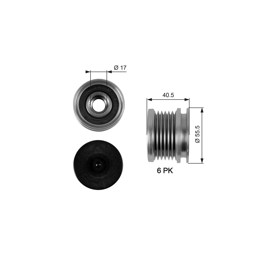 Gates OAP7040 Alternator Freewheel Clutch