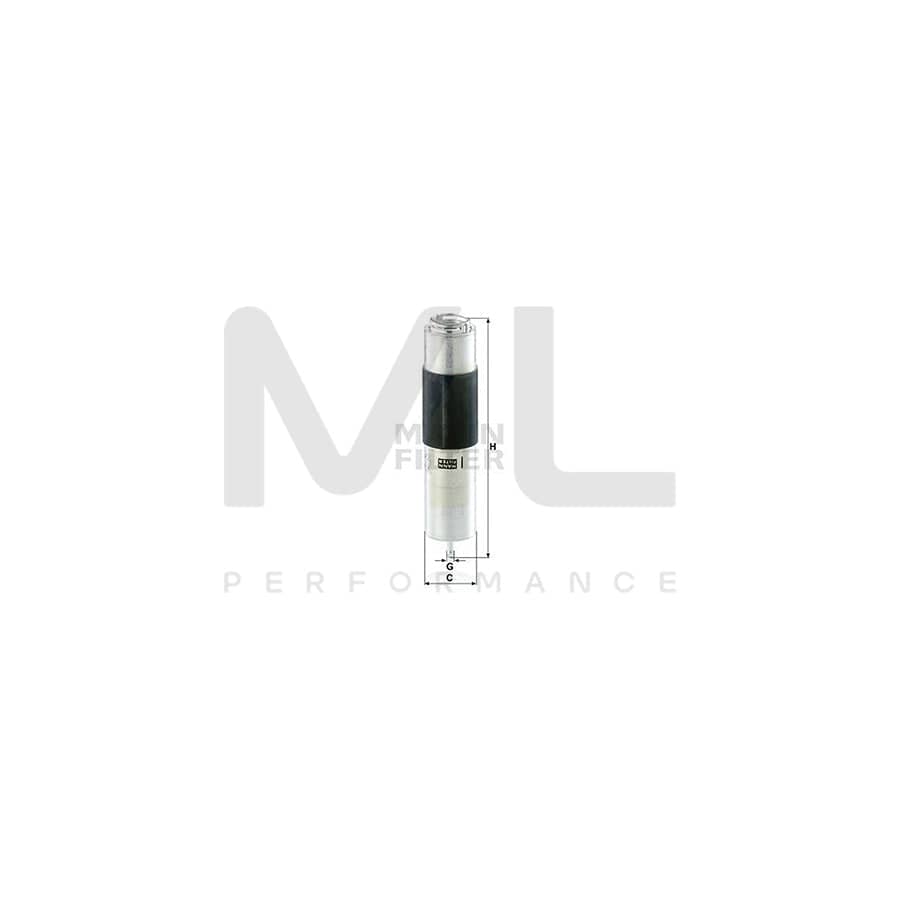 MANN-FILTER WK 5016 z Fuel filter suitable for MERCEDES-BENZ C-Class with seal