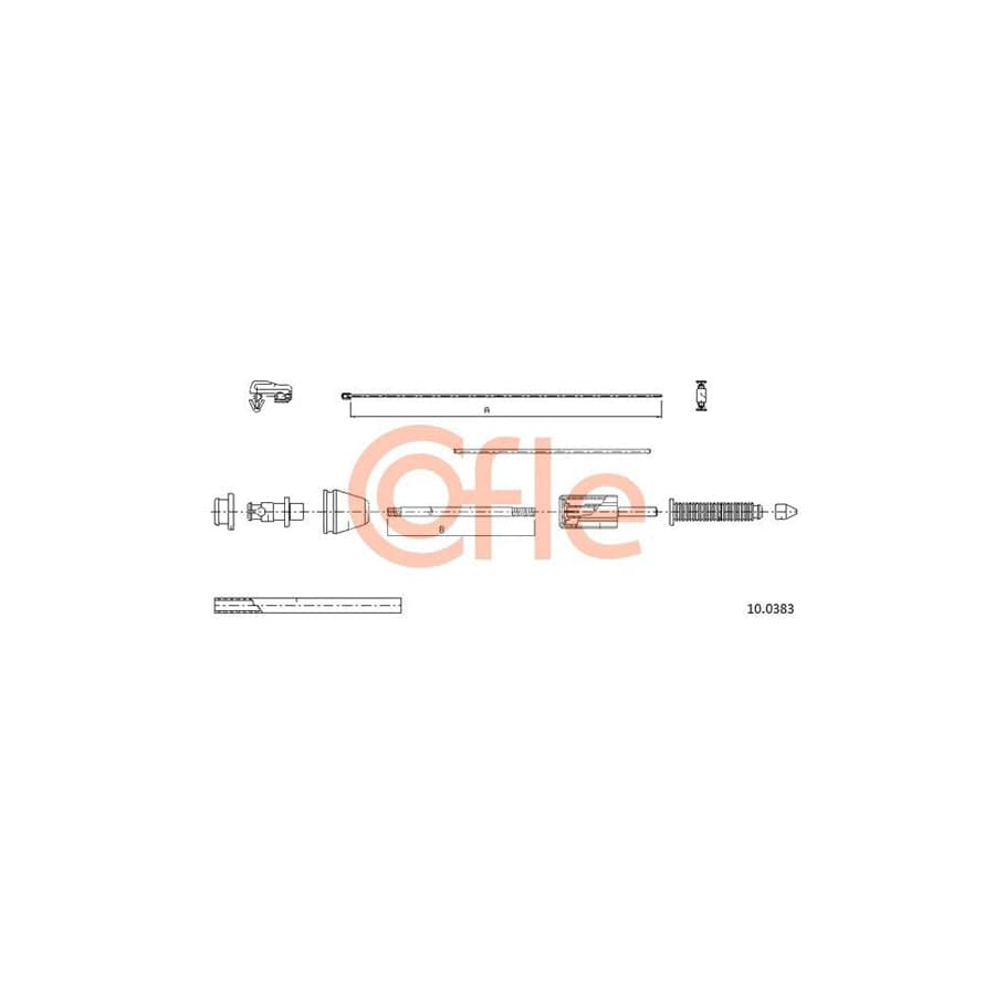 COFLE 10.0383 Throttle Cable