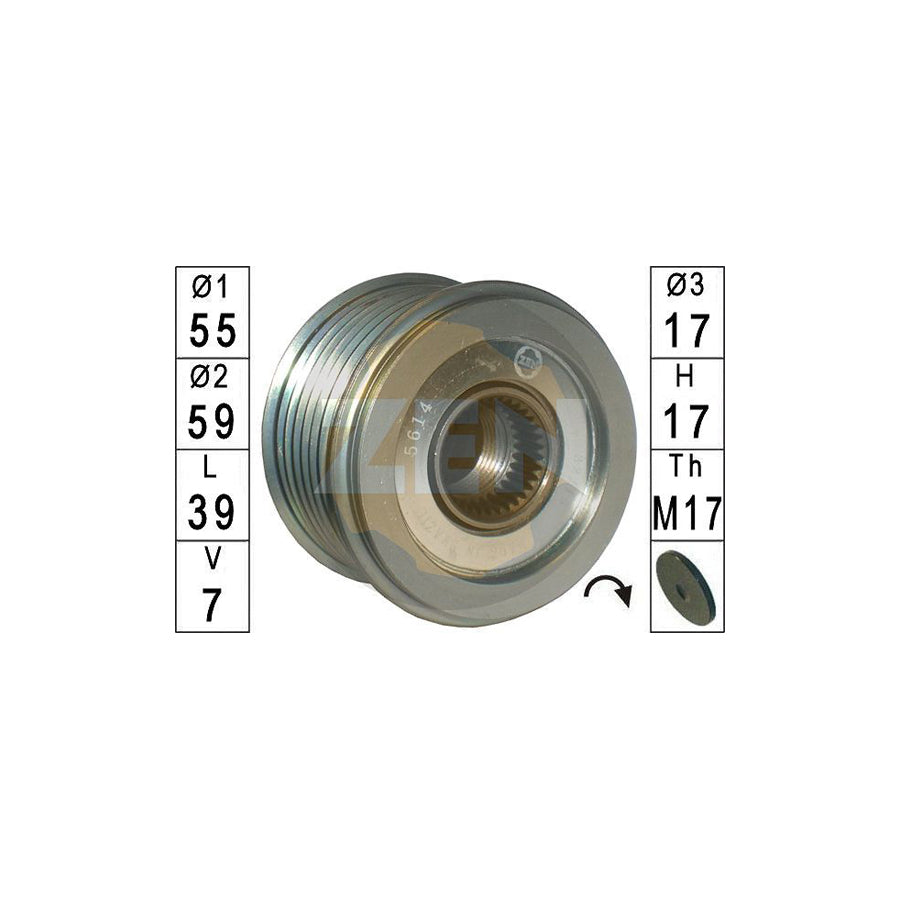 Era ZN5614 Alternator Freewheel Clutch