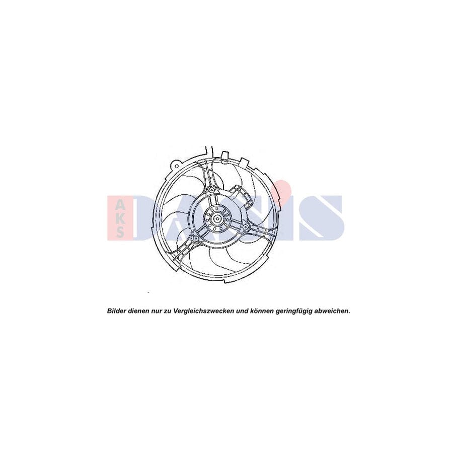 AKS Dasis 088094N Fan, Radiator for Fiat Stilo