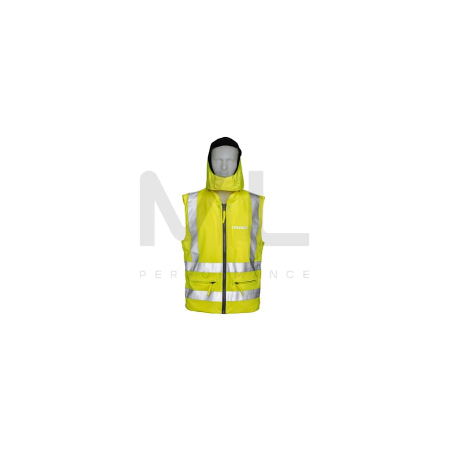 reusch WARNWESTE 1.0 32084109012 Hi-vis vest Yellow, XXL, pockets, zip, EN ISO 20471: 2013