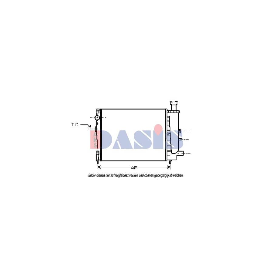 AKS Dasis 060360N Engine Radiator for Citroen Ax
