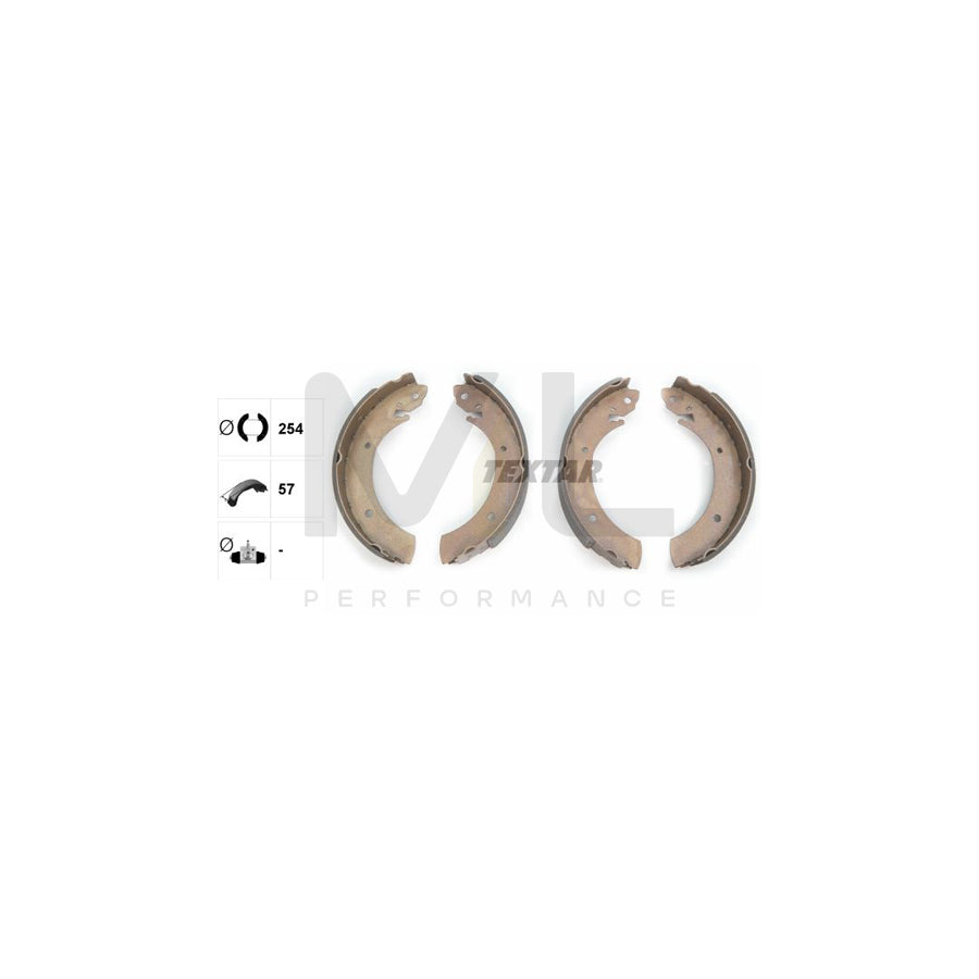 TEXTAR 91044300 Brake Shoe Set without handbrake lever | ML Performance Car Parts