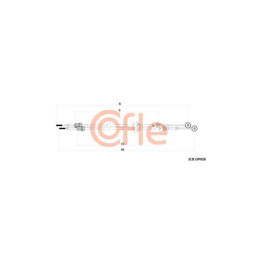 Cofle 2Cb.Op018 Cable, Manual Transmission for Opel Astra