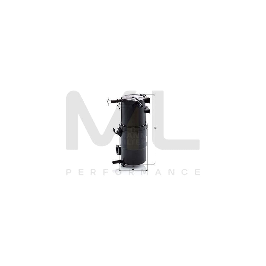 MANN-FILTER WK 10 034 z Fuel filter for VW AMAROK In-Line Filter, with seal