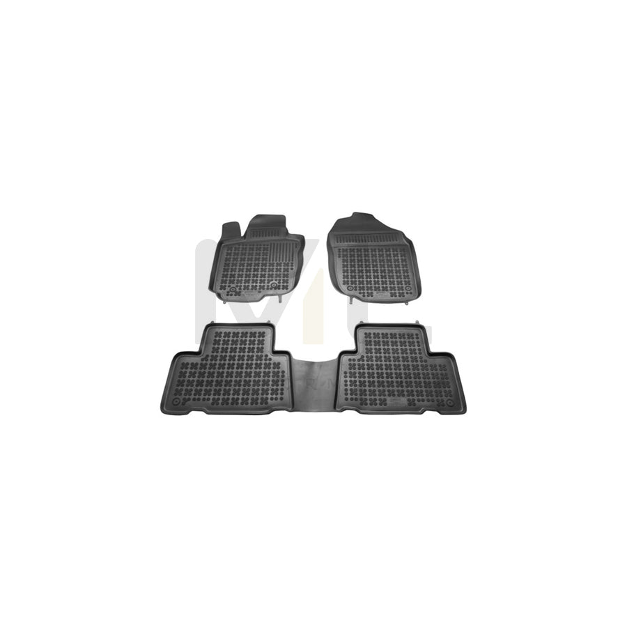 REZAW PLAST Tailored 201406 Floor mat set for TOYOTA RAV4 III Off-Road (XA30) Elastomer, Front and Rear, Quantity: 3, Black