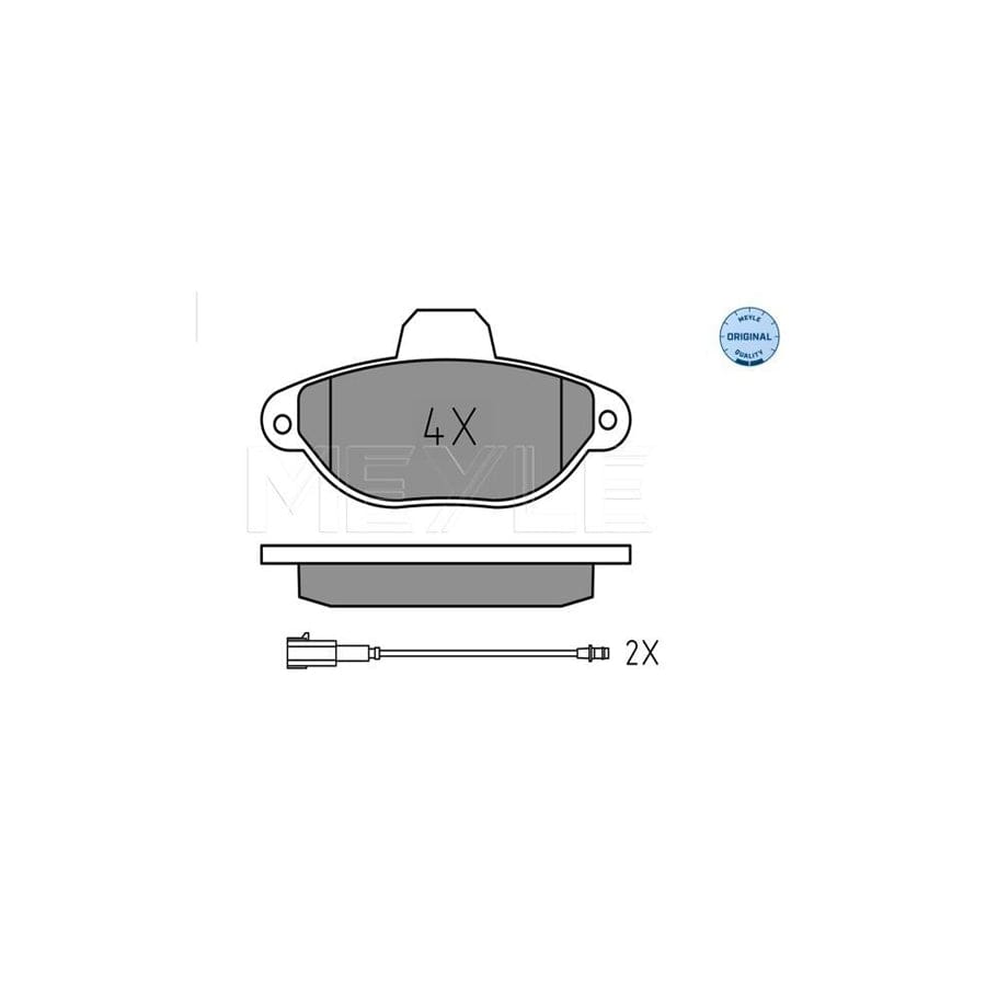 Meyle 025 214 3616 Brake Pad Set