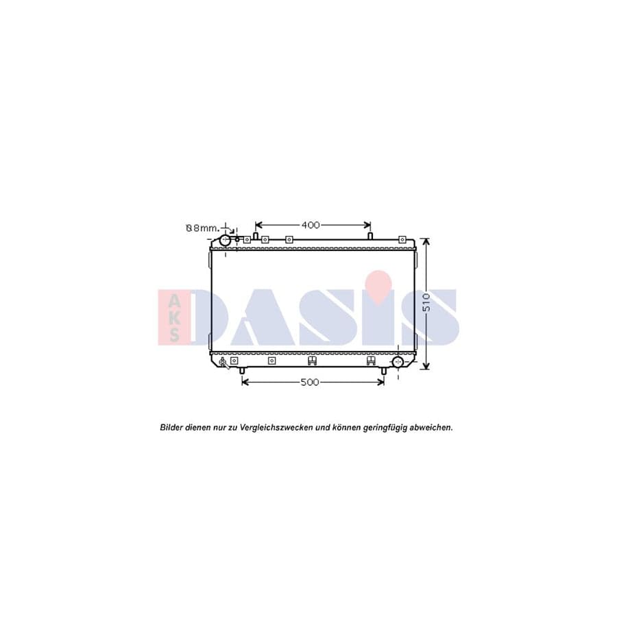 AKS Dasis 510126N Engine Radiator