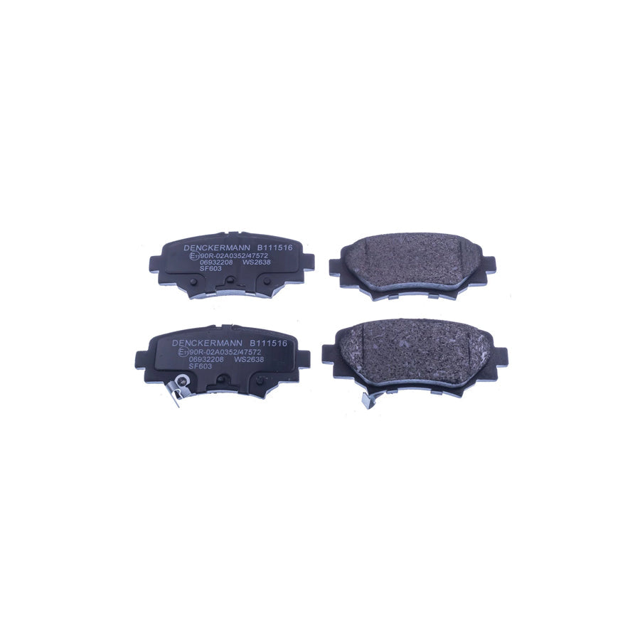 Denckermann B111516 Brake Pad Set for Mazda 3