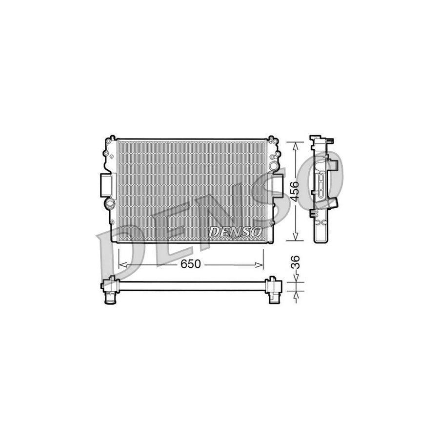 DENSO DRM12007 Engine Radiator for Iveco Daily