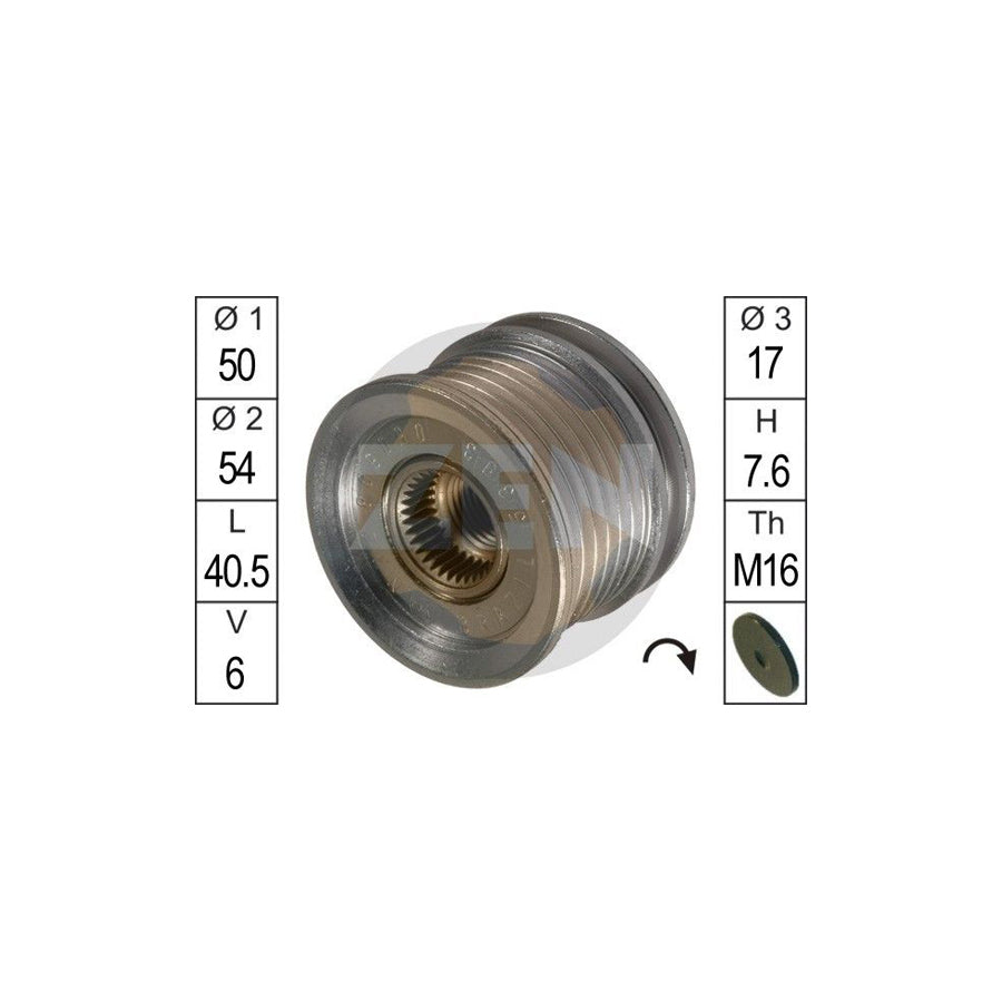 Era ZN5393 Alternator Freewheel Clutch