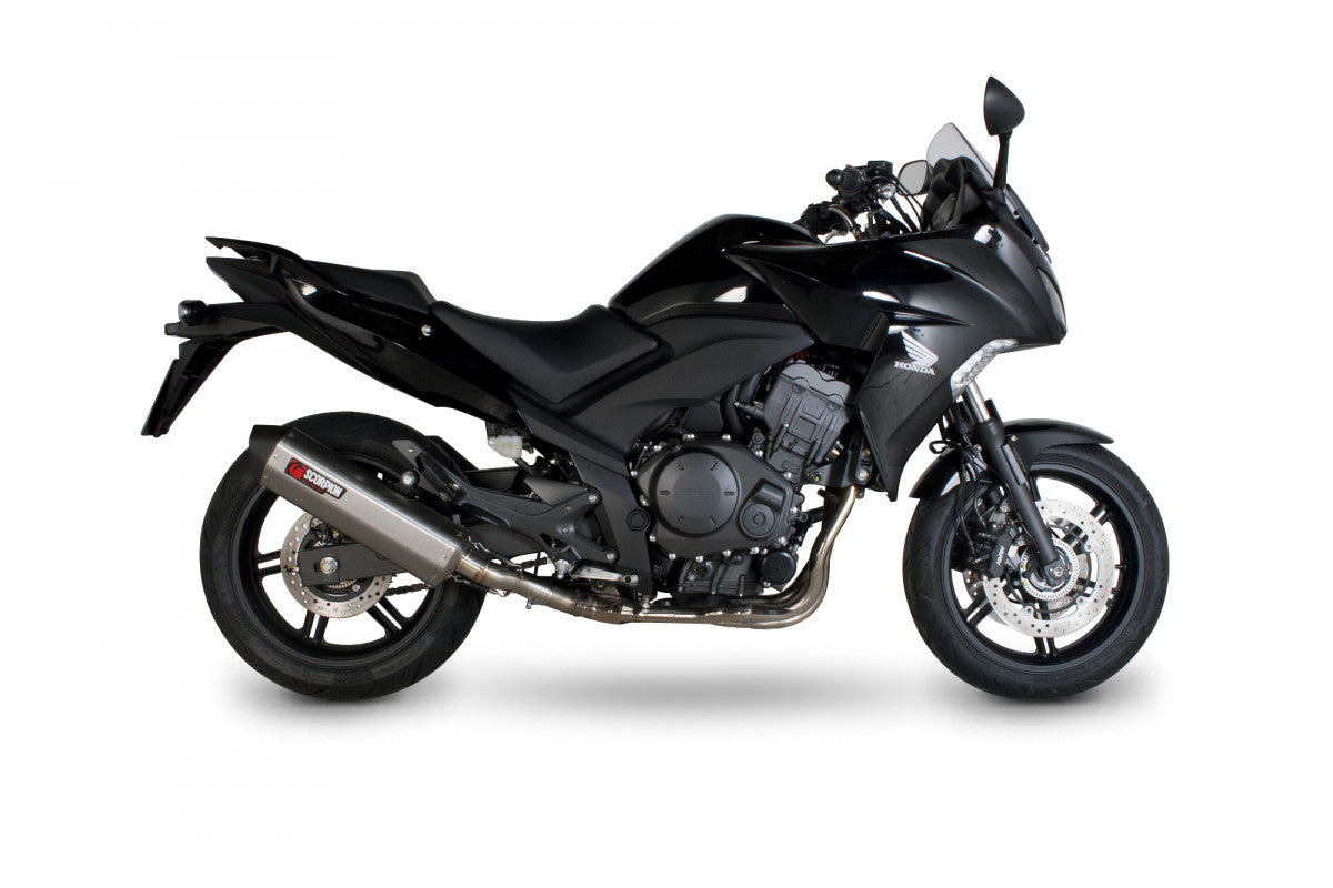 Scorpion RHA106SEO Honda CBF1000 Serket Parallel Slip-On - Brushed Stainless Steel Sleeve | ML Performance US US
