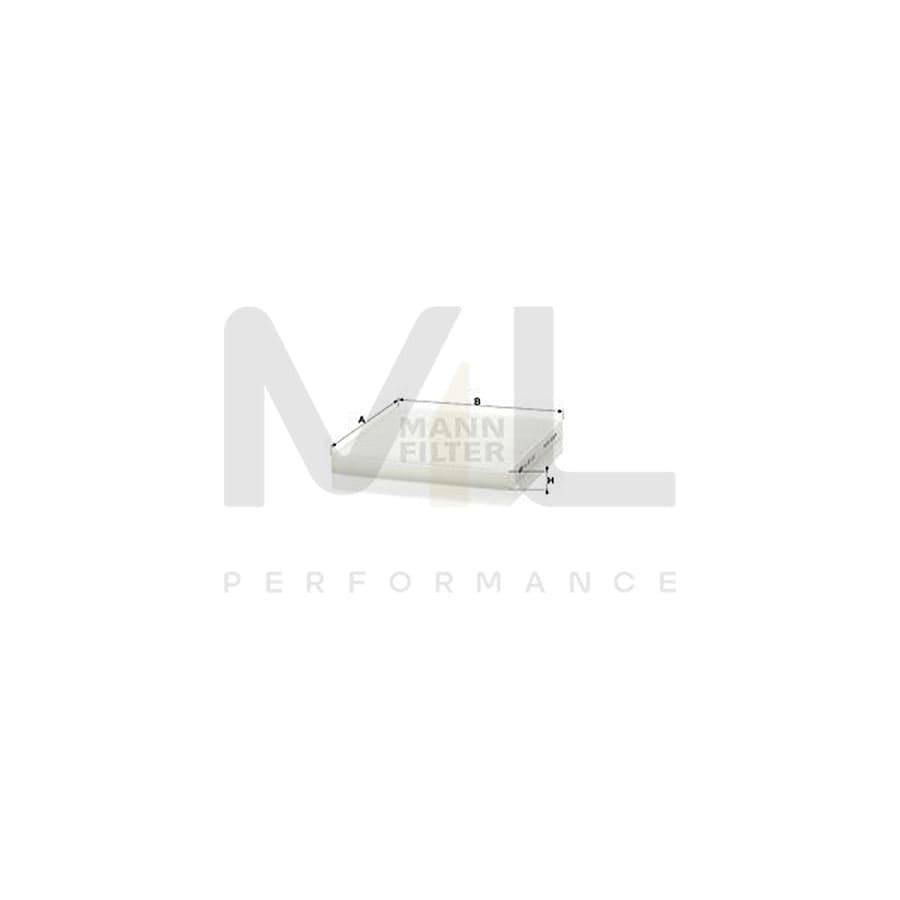 MANN-FILTER CU 22 010 Pollen filter for ISUZU D-MAX Particulate Filter
