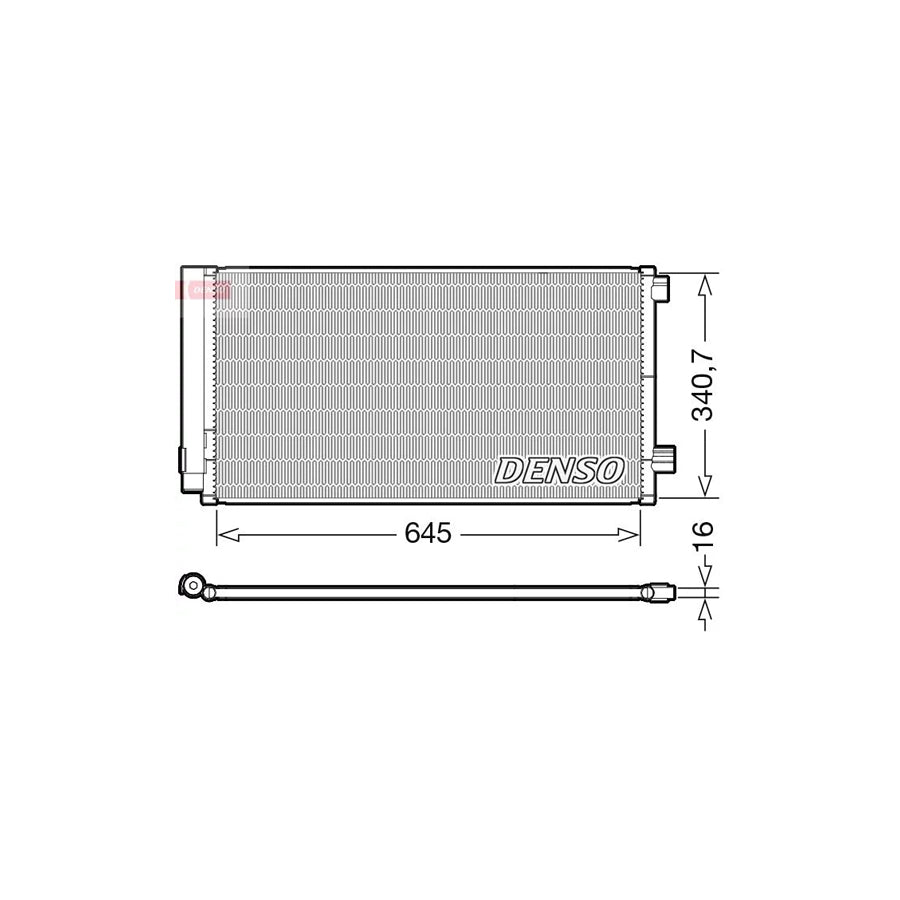 DENSO DCN06020 Air Conditioning Condenser