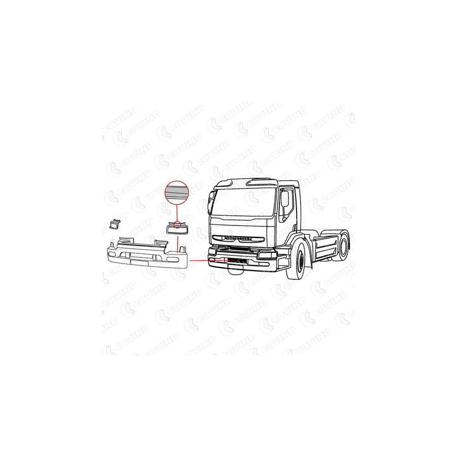 Covind 385/135 Frame, Headlight
